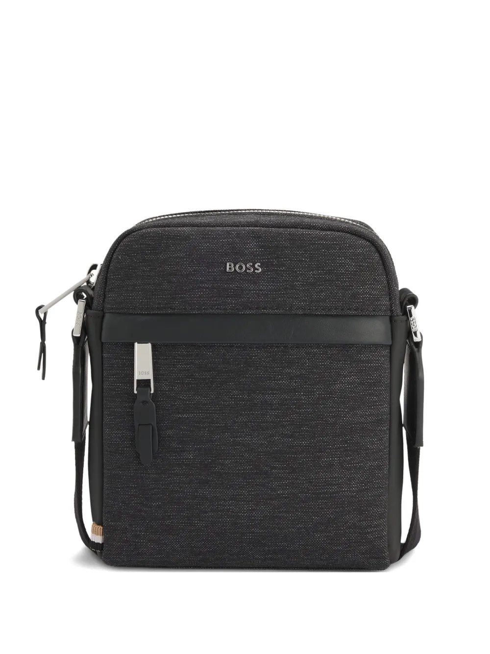 BOSS logo-print crossbody bag | Grey | Image 1