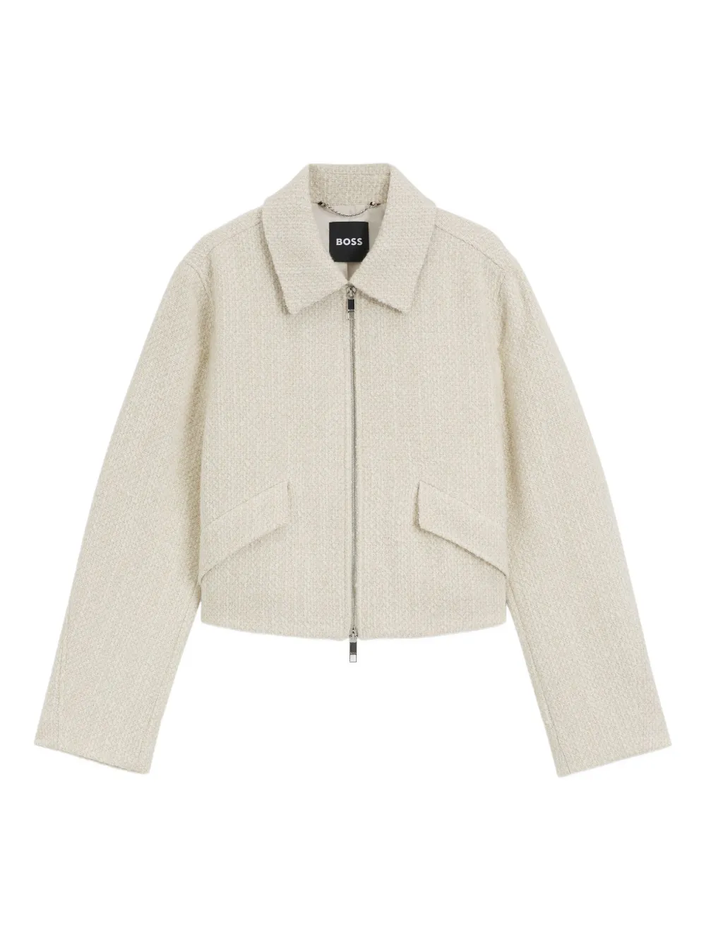 BOSS Jas met capuchon Beige