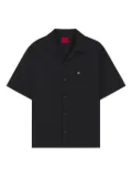 HUGO short-sleeve button-up shirt - Black