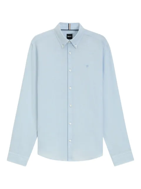 BOSS Camisa mangas longas com abotoamento
