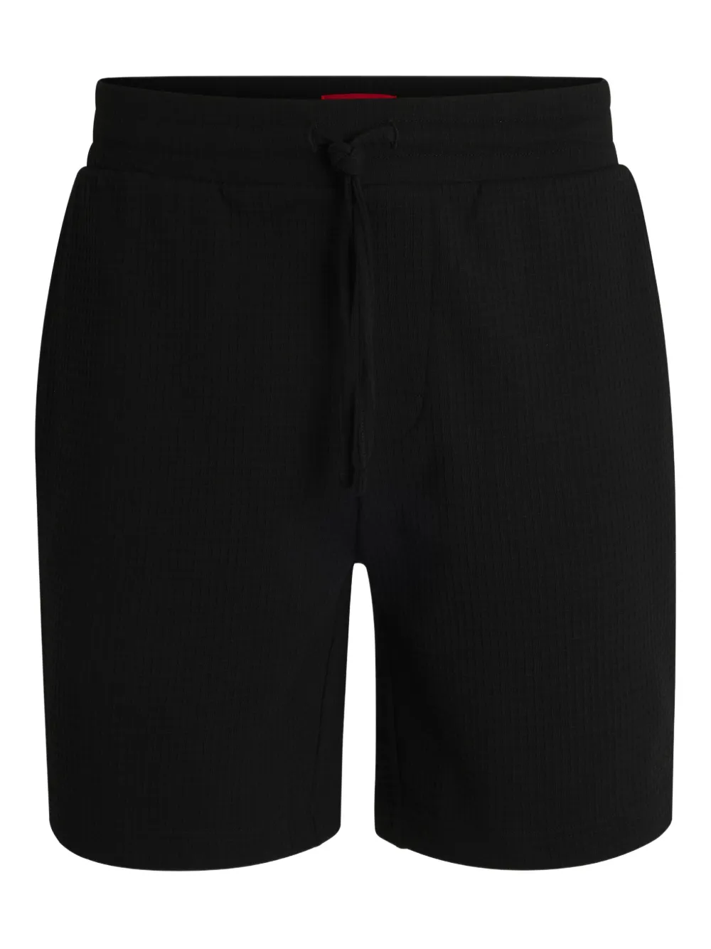 HUGO Shorts in misto cotone con spacchi frontali - Nero
