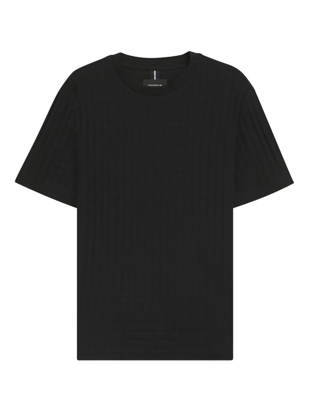BOSS T-shirt met pied-de-poule print Zwart