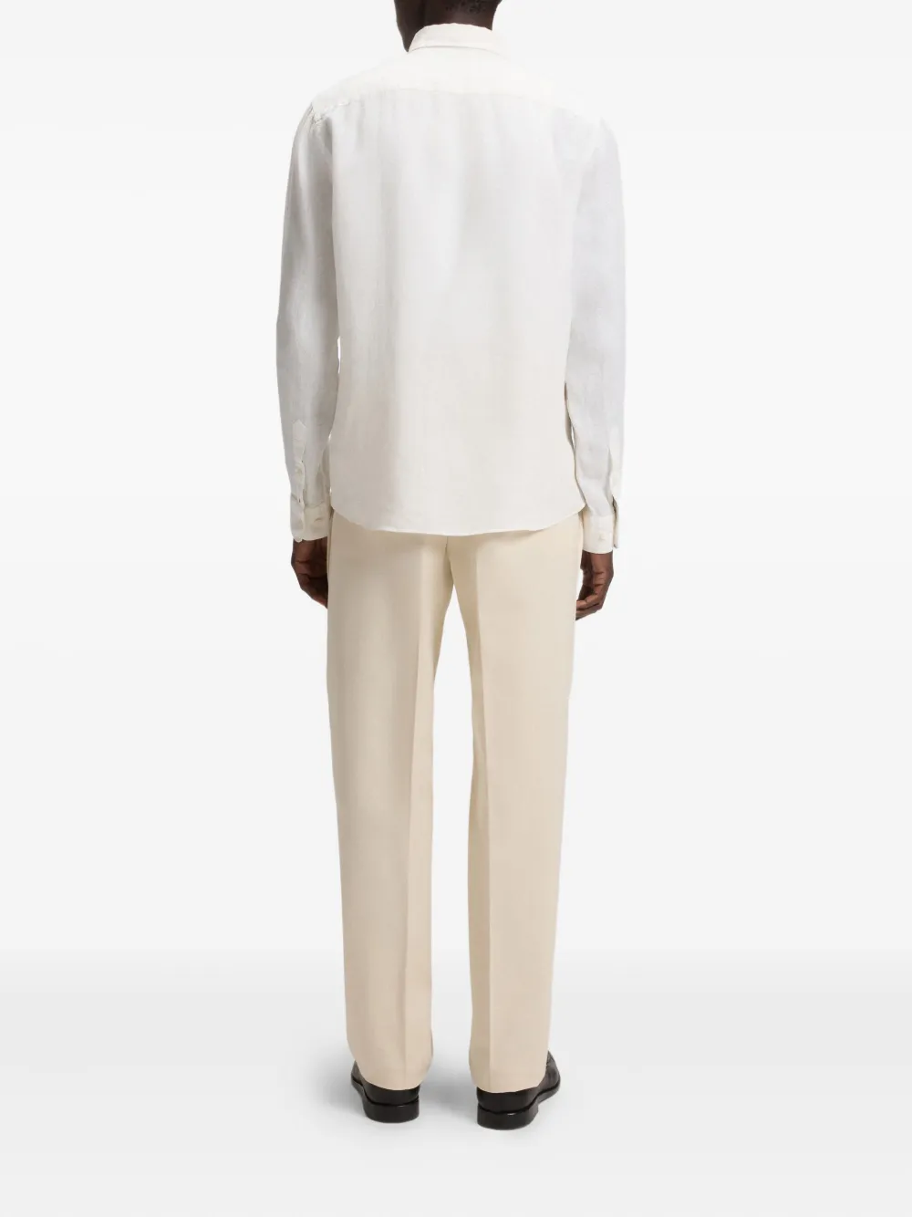 BOSS Button-up overhemd met lange mouwen Wit