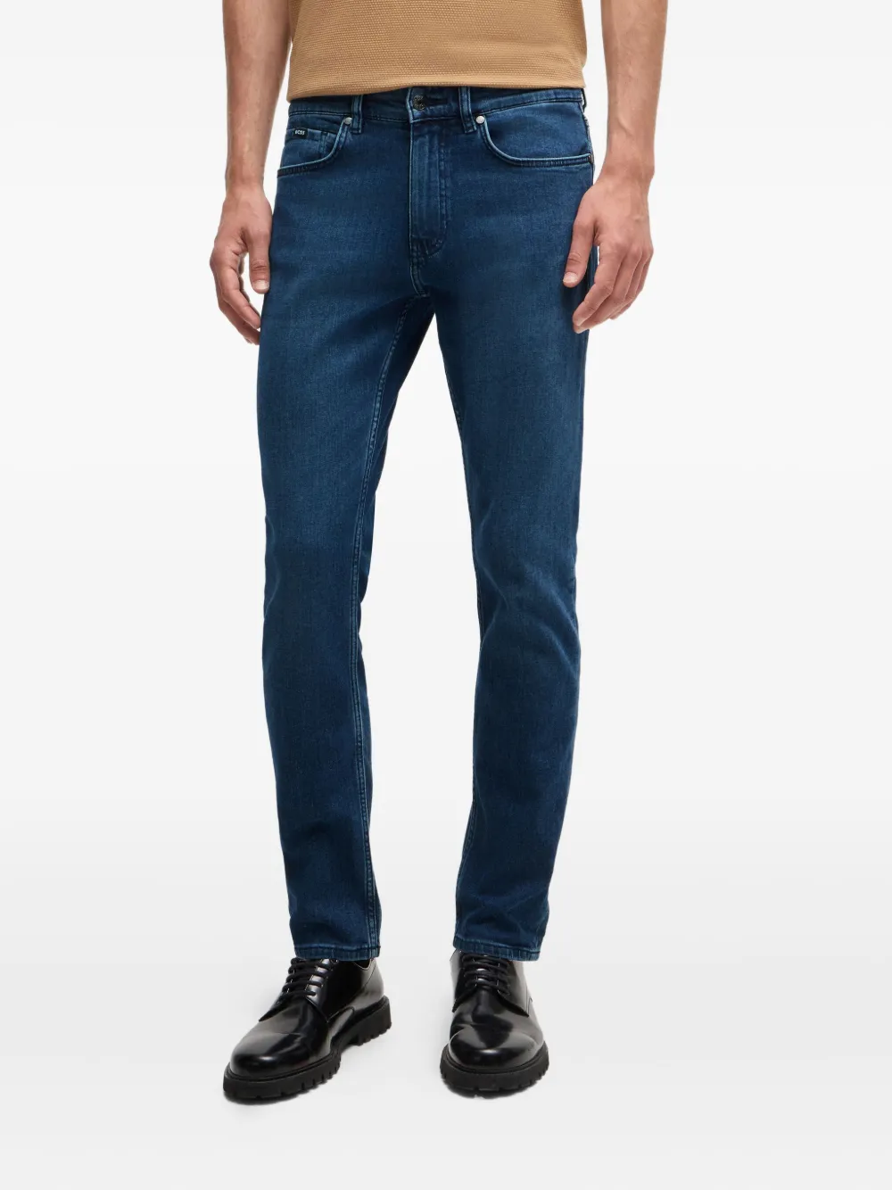 BOSS Donkerblauwe straight jeans