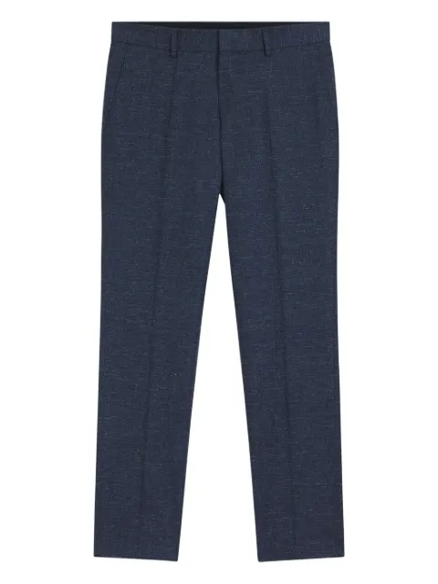 BOSS Calça de lã virgem e algodão mistos