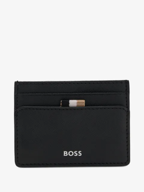 BOSS faux-leather cardholder