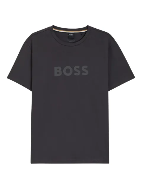BOSS logo-print crew-neck T-shirt