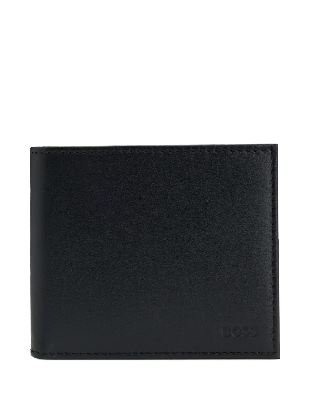 BOSS Portafoglio bi-fold in pelle - Nero