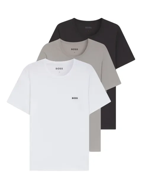 BOSS Kit 3 camisetas com estampa de logo