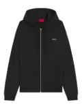 HUGO zip-up hooded jacket - Black