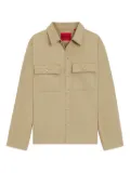 HUGO buttoned-up utility shirt - Brown