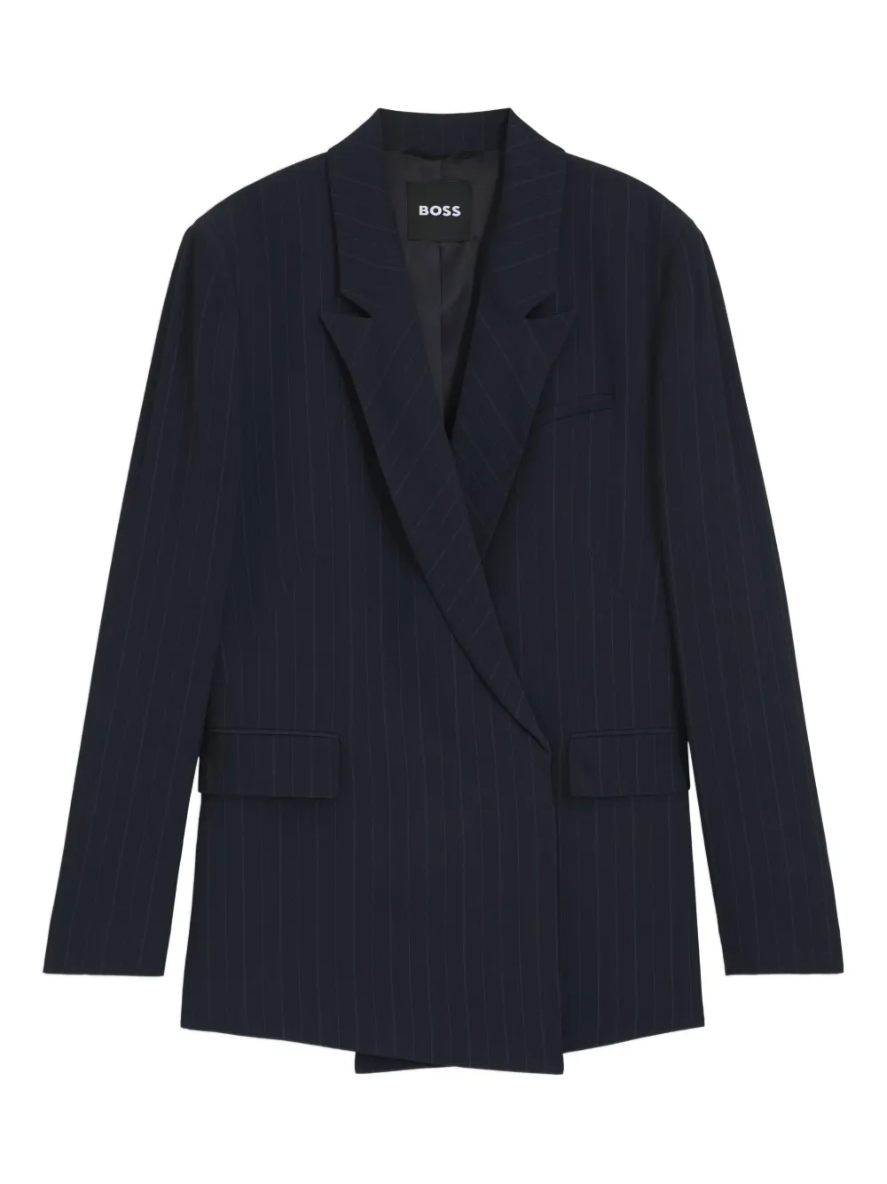 Hugo Boss Striped Jacket In Blue