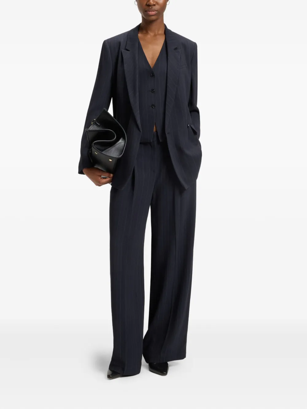 Hugo Boss Striped Jacket In Blue