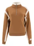UGG fleece-trimmed quarter-zip pullover - Brown