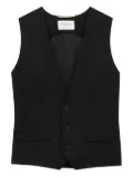 Saint Laurent button-down waistcoat - Black