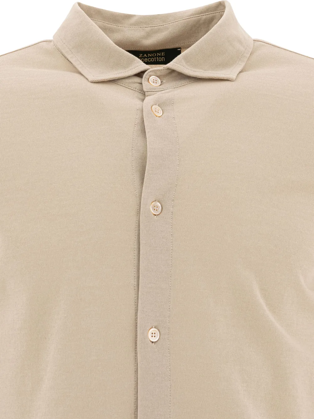 Zanone Overhemd met lange mouwen Beige