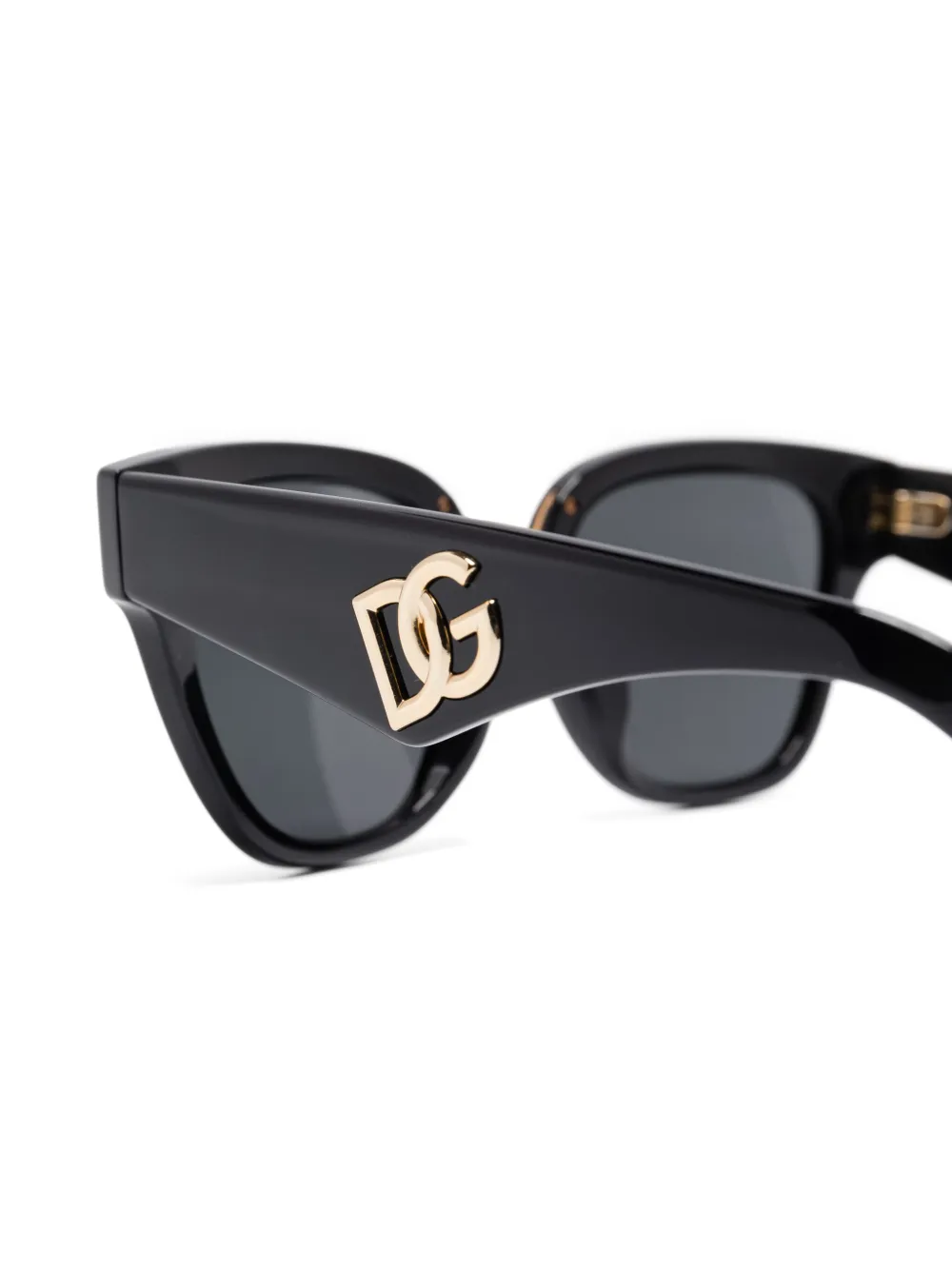 Dolce & Gabbana Eyewear Zonnebril met wayfarer montuur Zwart