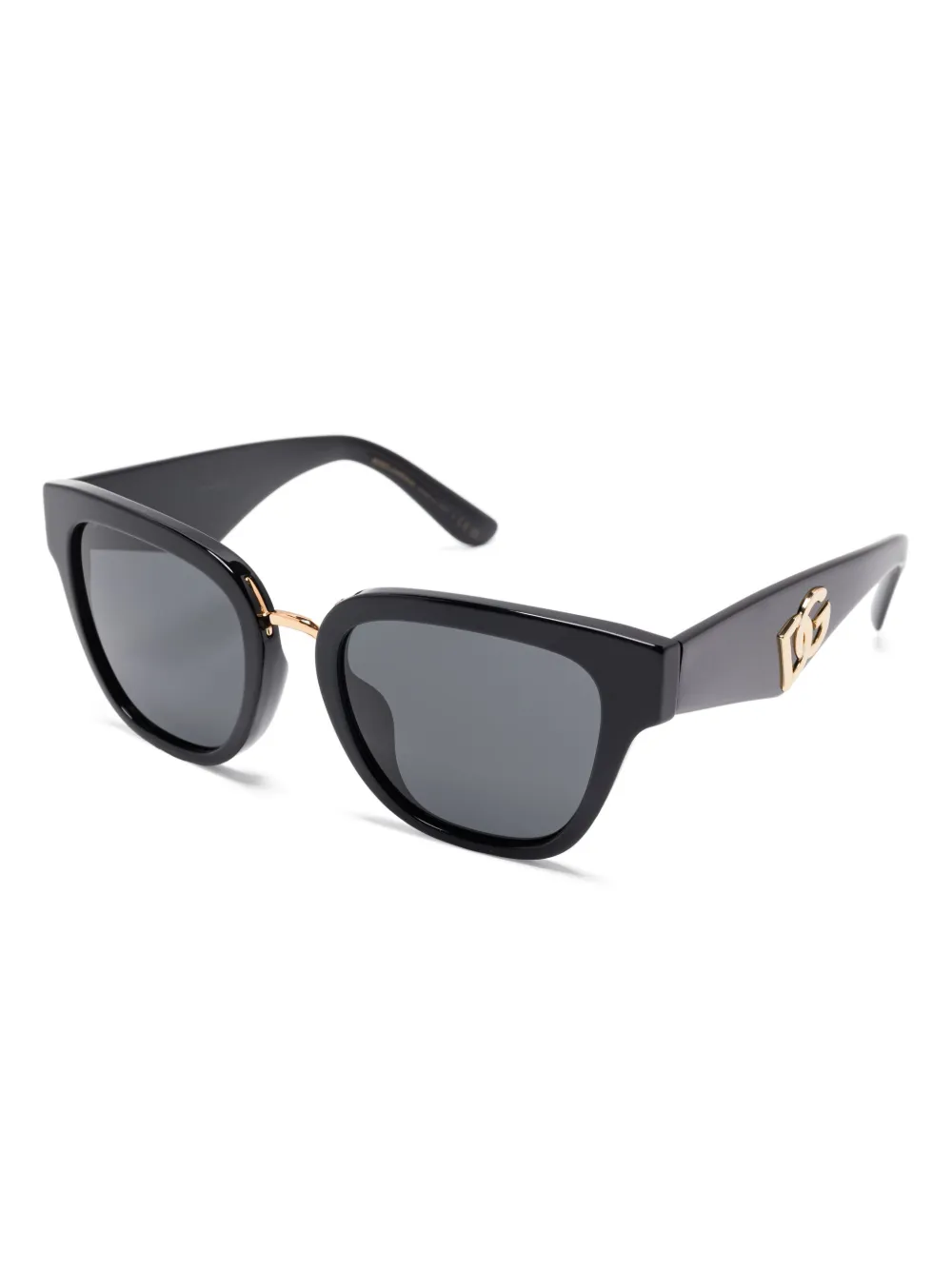 Dolce & Gabbana Eyewear Zonnebril met wayfarer montuur - Zwart