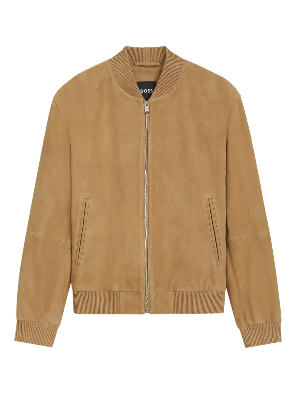 BOSS veste bomber en daim | marron | Image 1