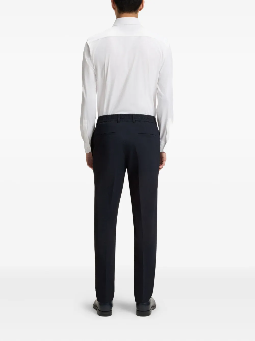 BOSS Broek met verborgen sluiting Zwart