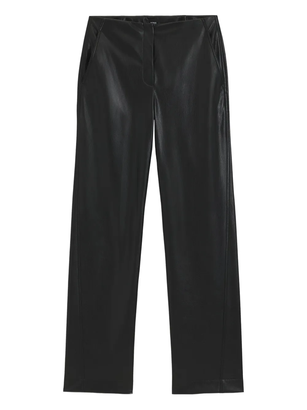 BOSS faux-leather trousers | Black | Image 1