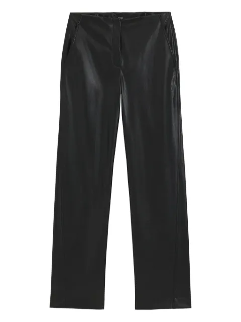BOSS faux-leather trousers