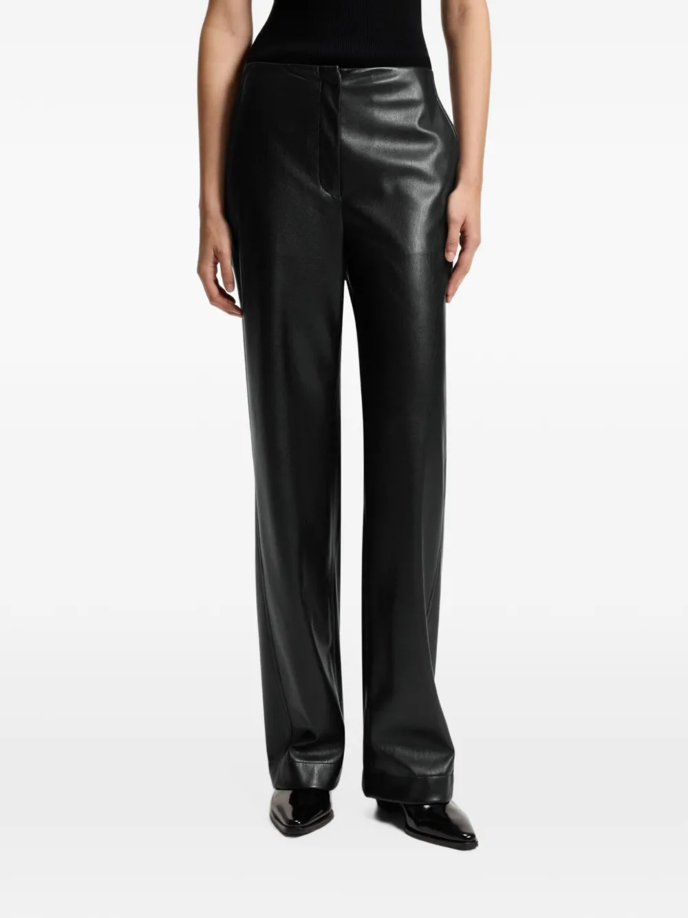 BOSS High waist pantalon Zwart