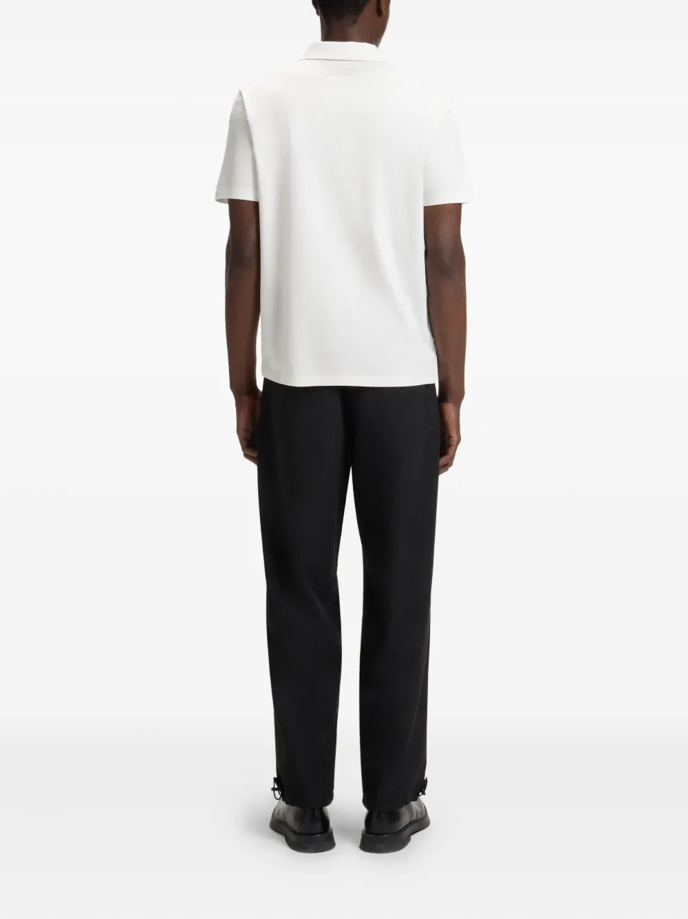 HUGO Piqué poloshirt Wit