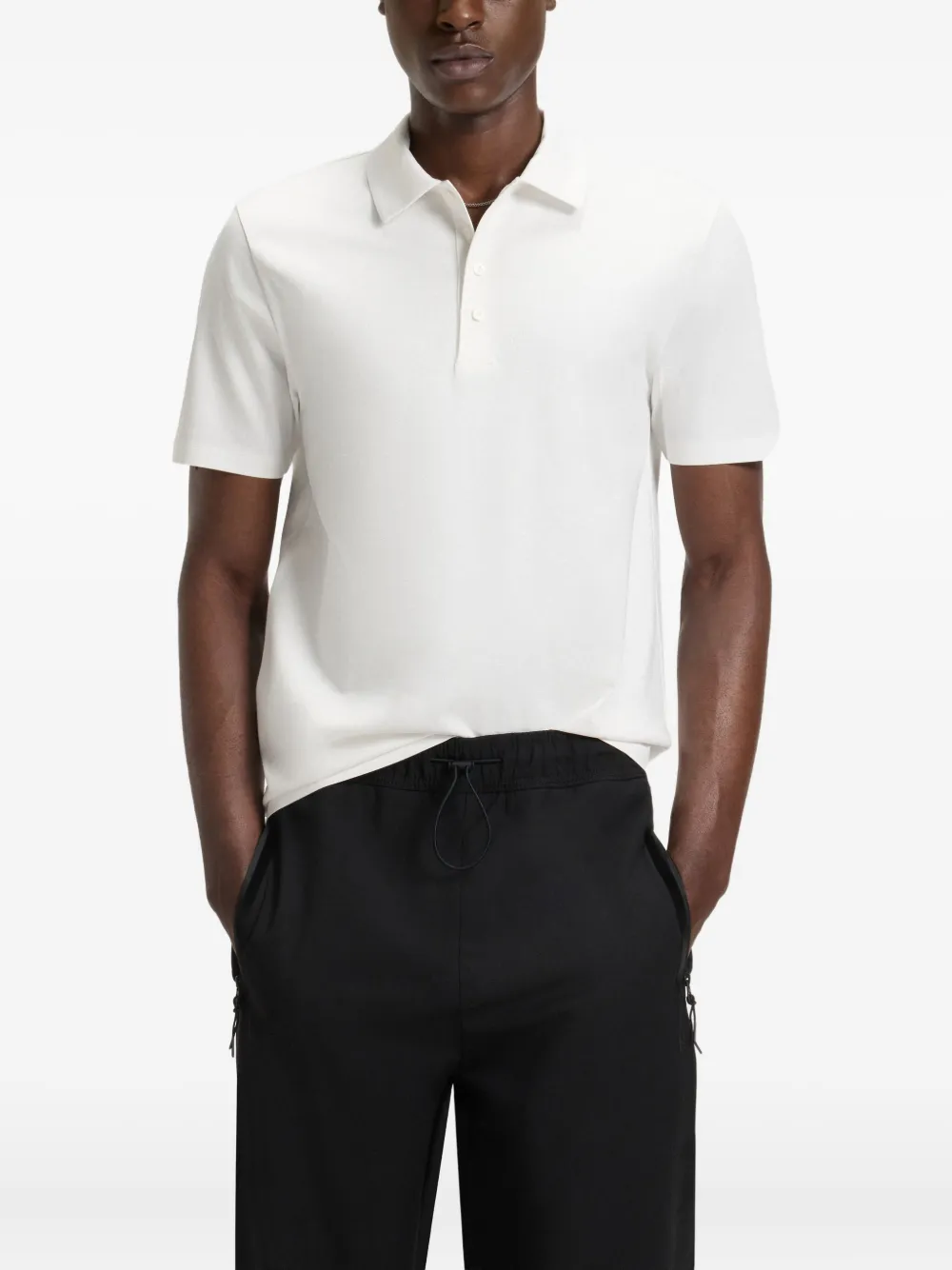 HUGO Piqué poloshirt Wit