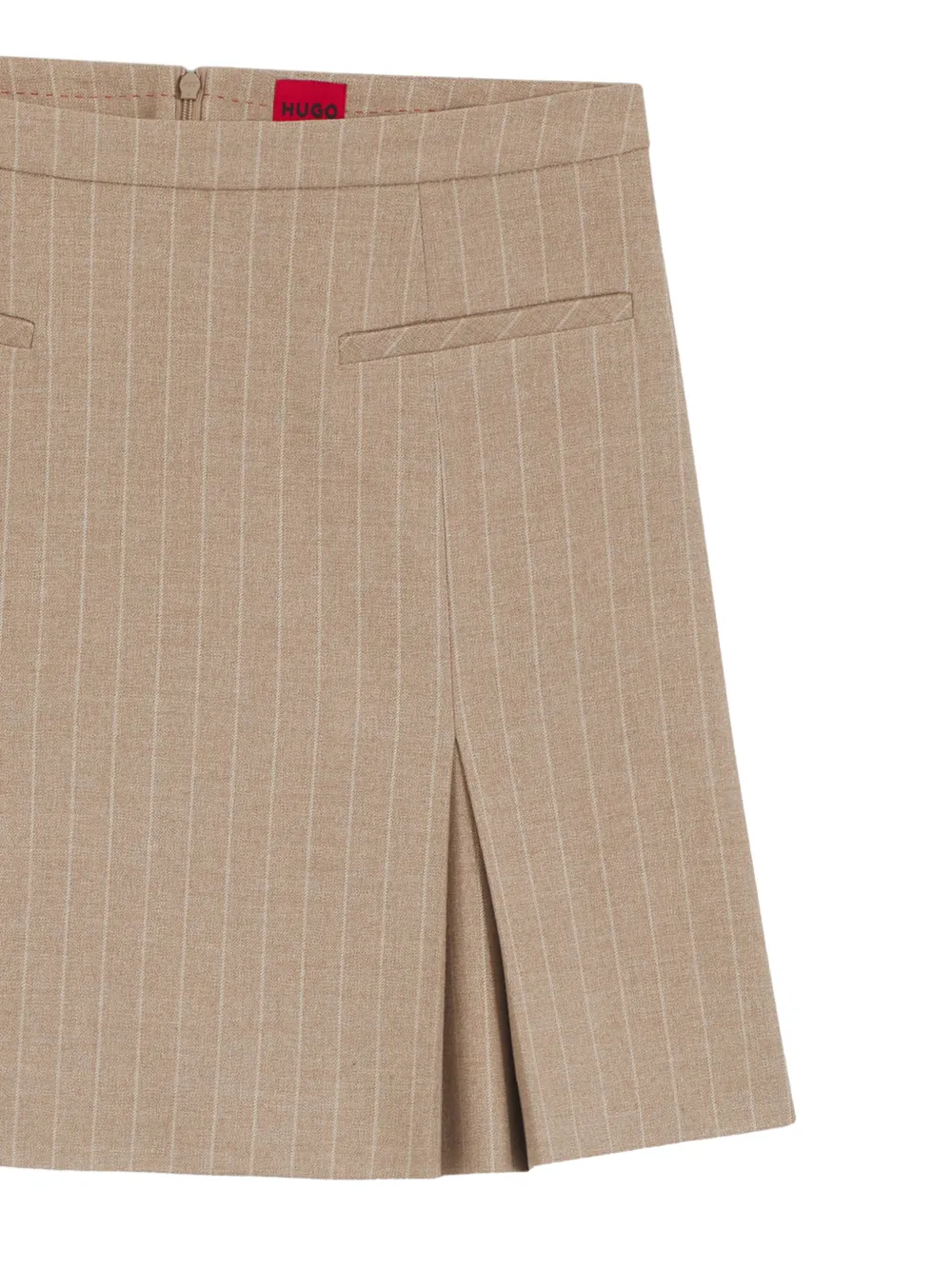 HUGO Gestreepte mini-rok Beige