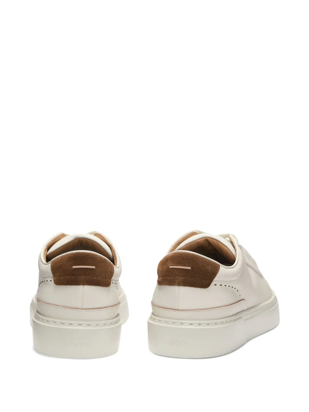 BOSS leather low-top sneakers Neutrals