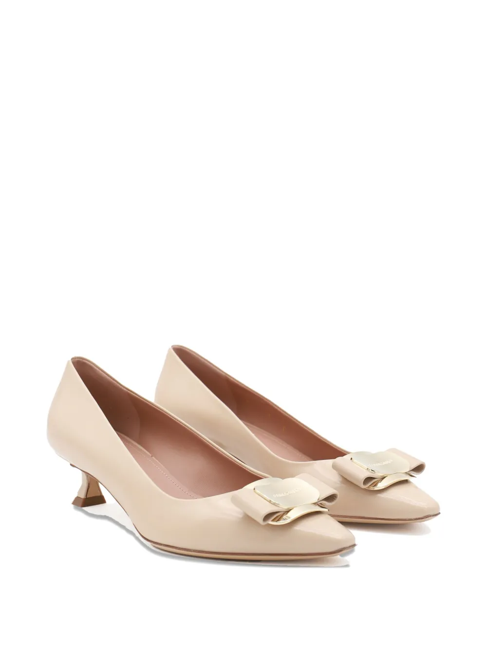 Ferragamo 40mm leather pumps Neutrals