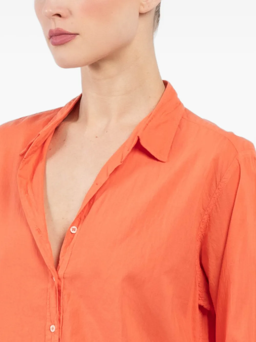 Xirena Blouse met knoopsluiting Oranje