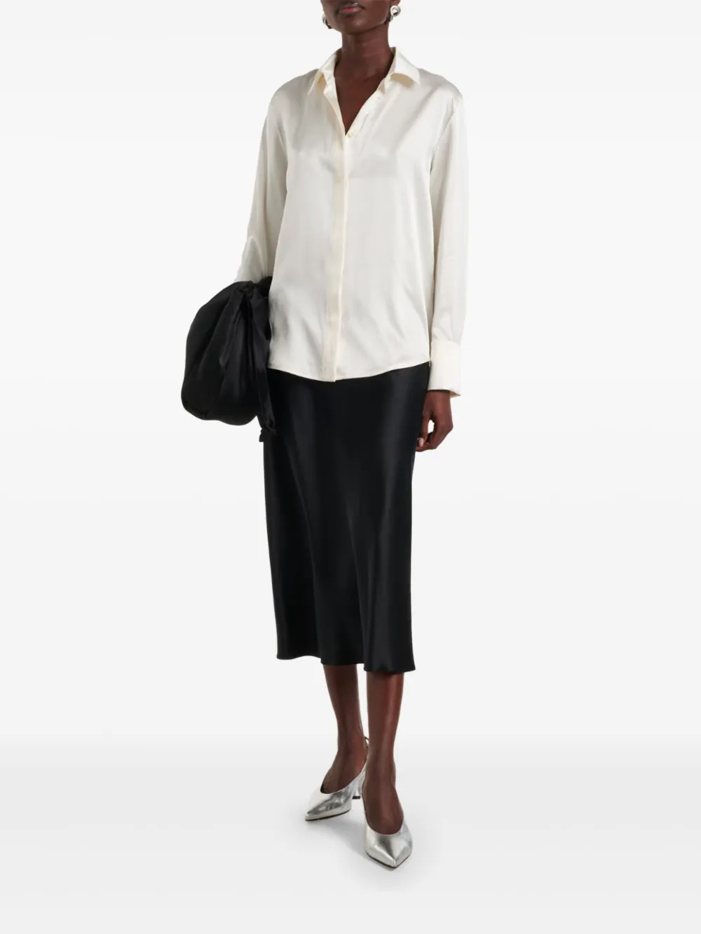 Max Mara silk skirt Zwart