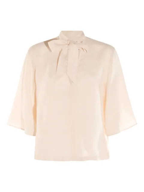 Glanshirt bow-tie shirt 