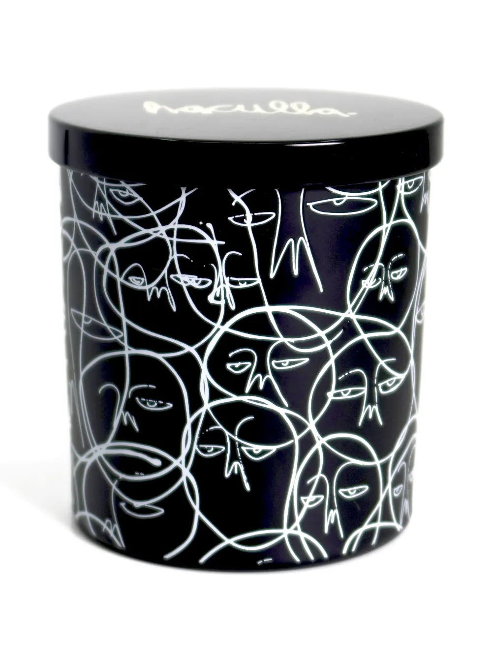 Haculla graphic face-print candle | Black | Image 1