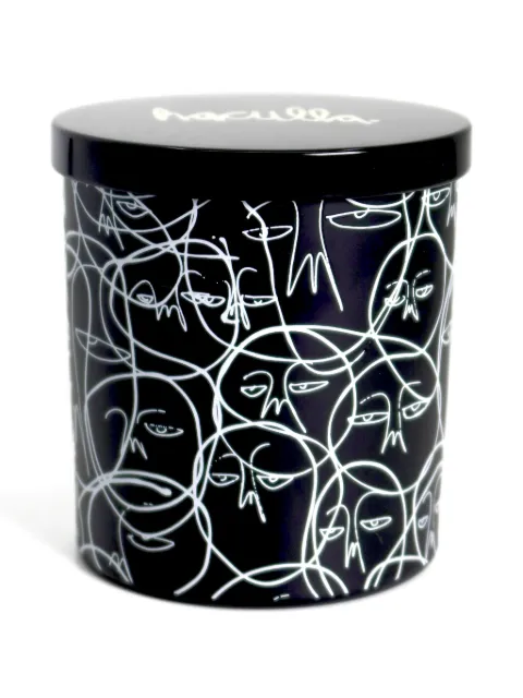 Haculla graphic face-print candle