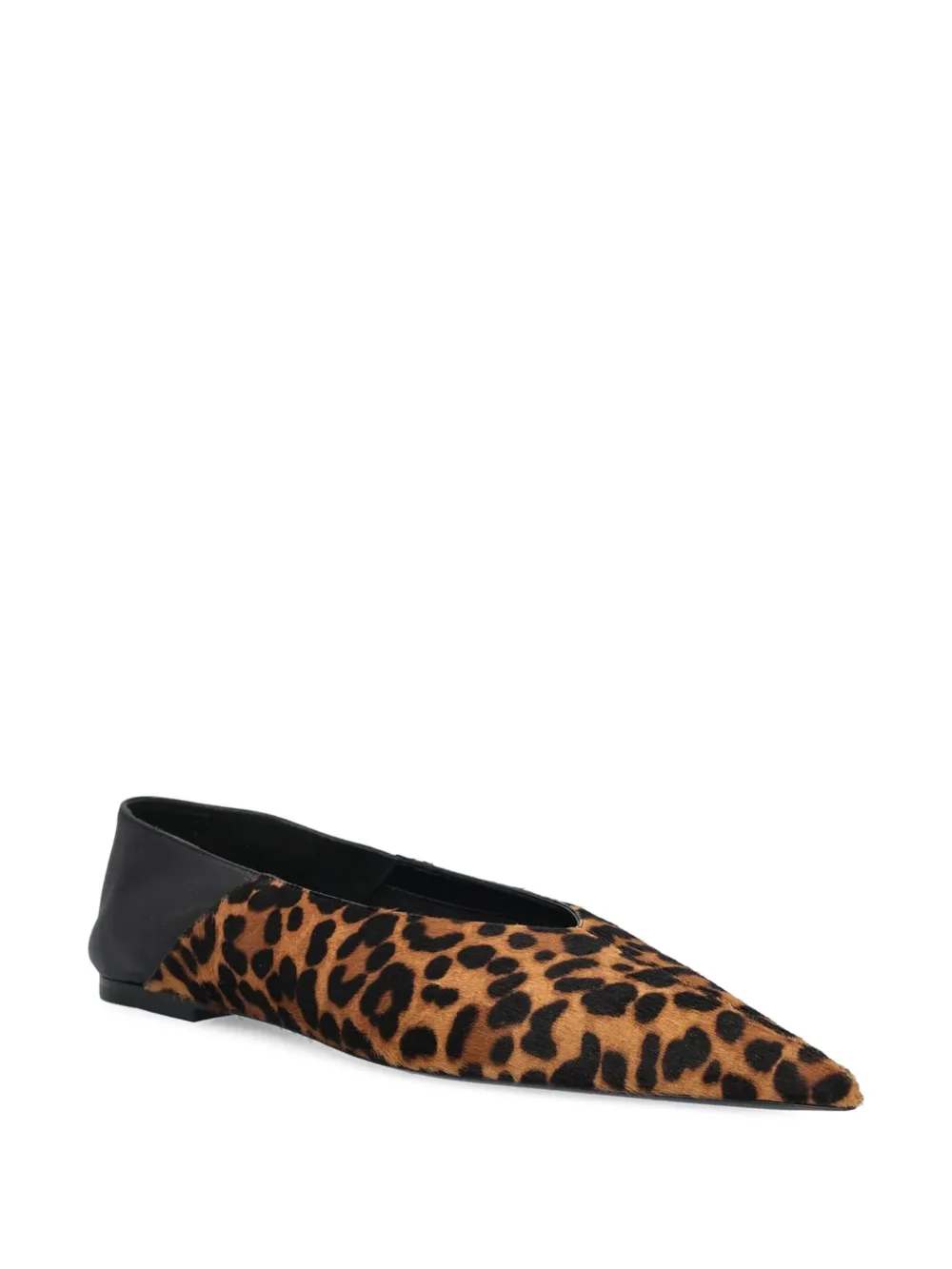 Saint Laurent Leren ballerina's - Bruin