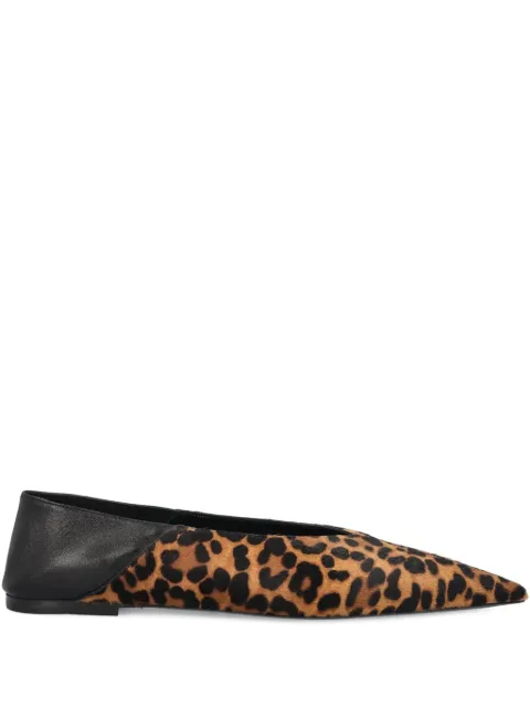 Saint Laurent flats de piel