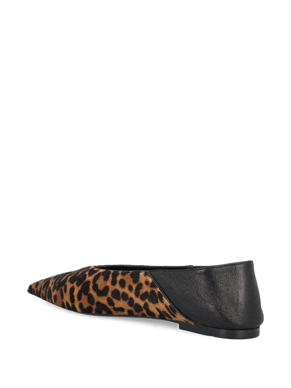 Saint Laurent leather ballet flats Brown