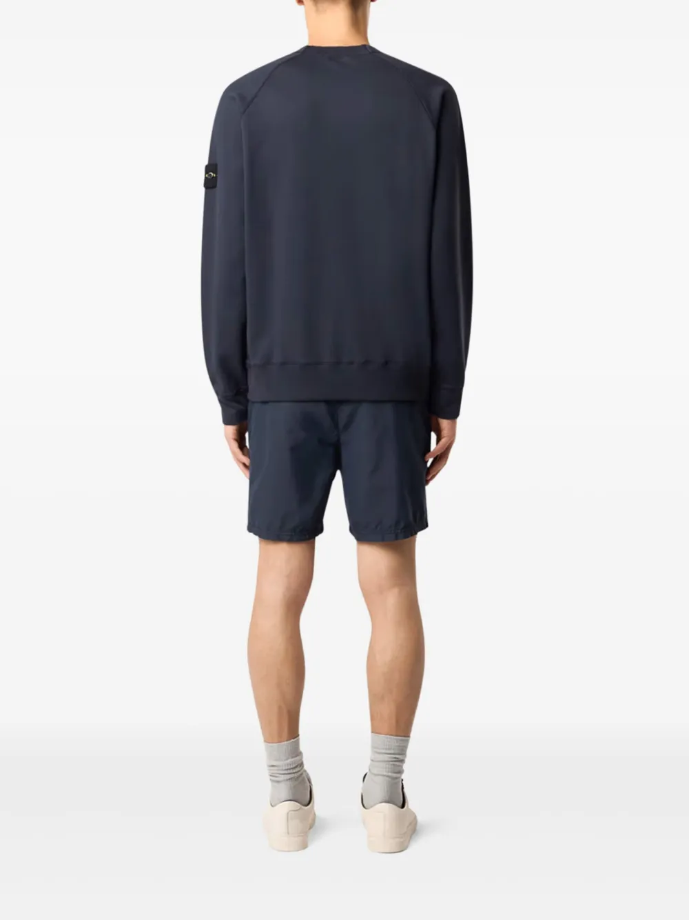 Stone Island Sweater met Compass-logopatch Blauw