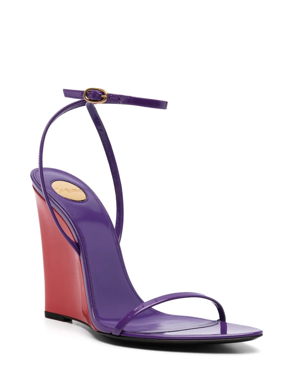 Saint Laurent 110mm May sandals Purple