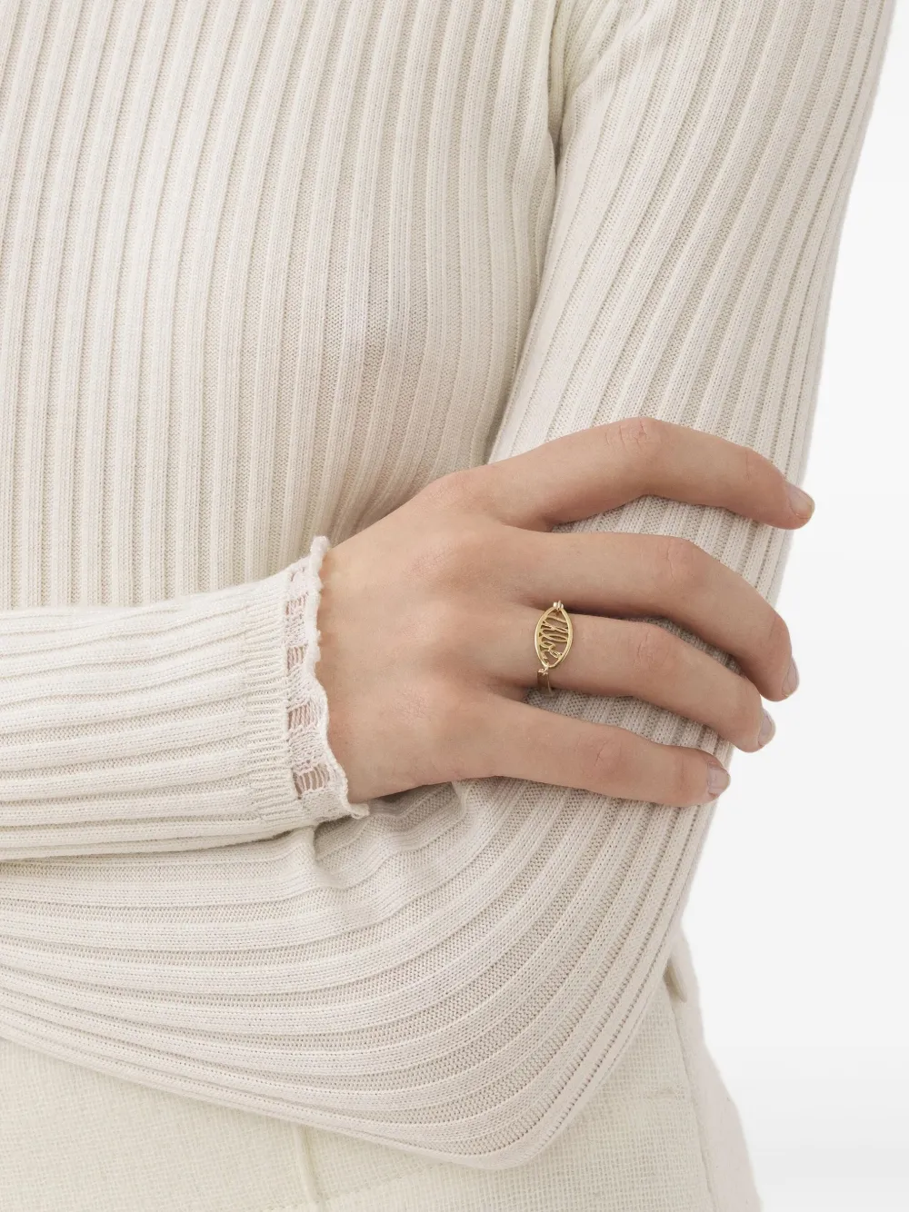 Chloé Sleutelhanger met logo - Goud