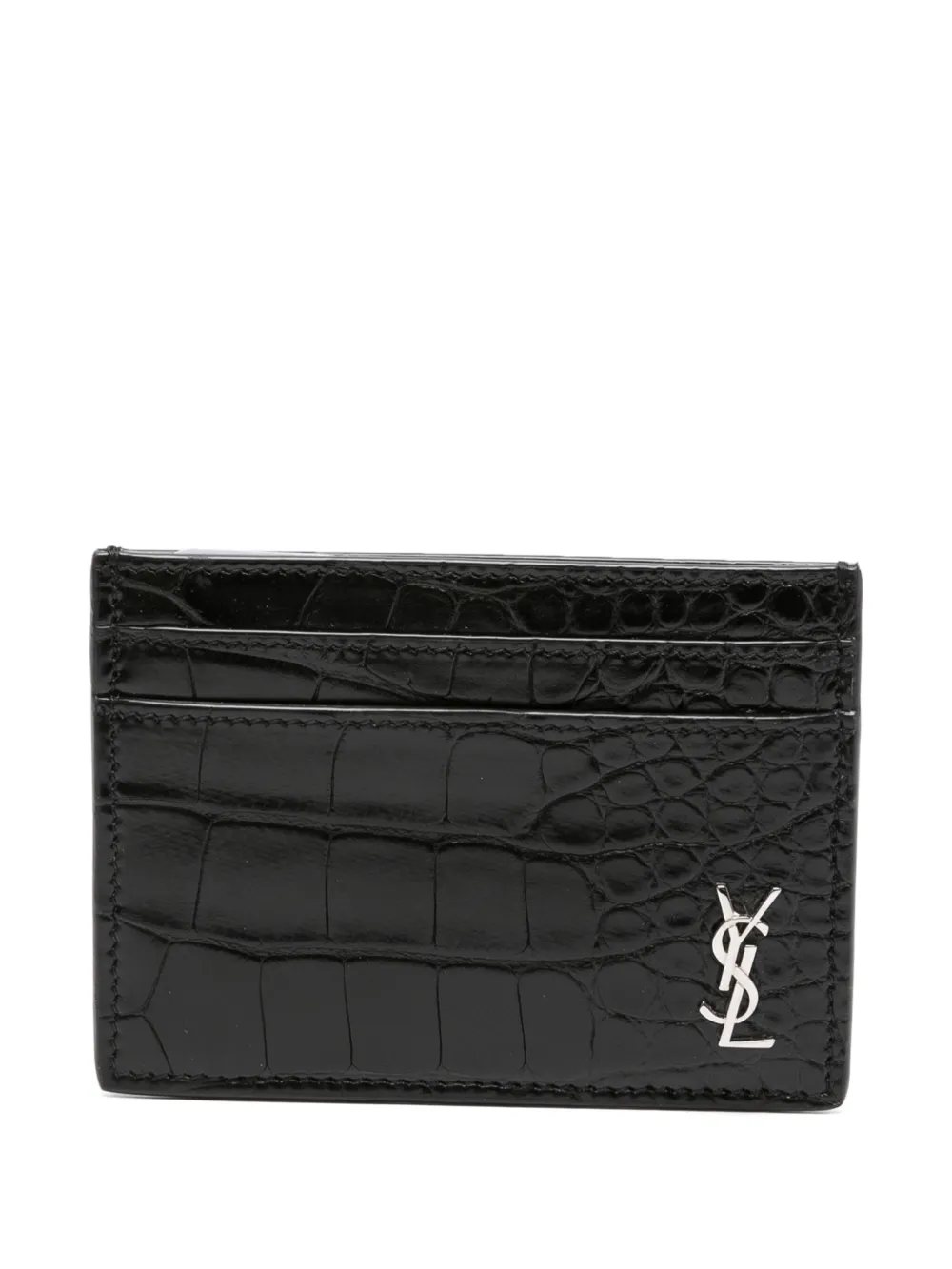 Saint Laurent embossed leather wallet | Black | Image 1