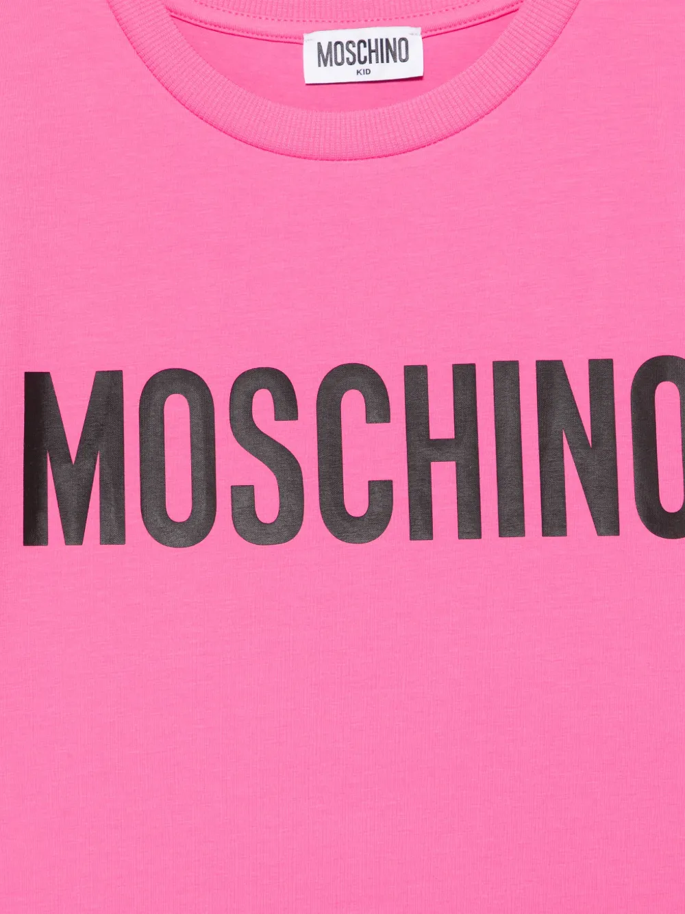 Moschino Kids Jurk met logoprint Roze