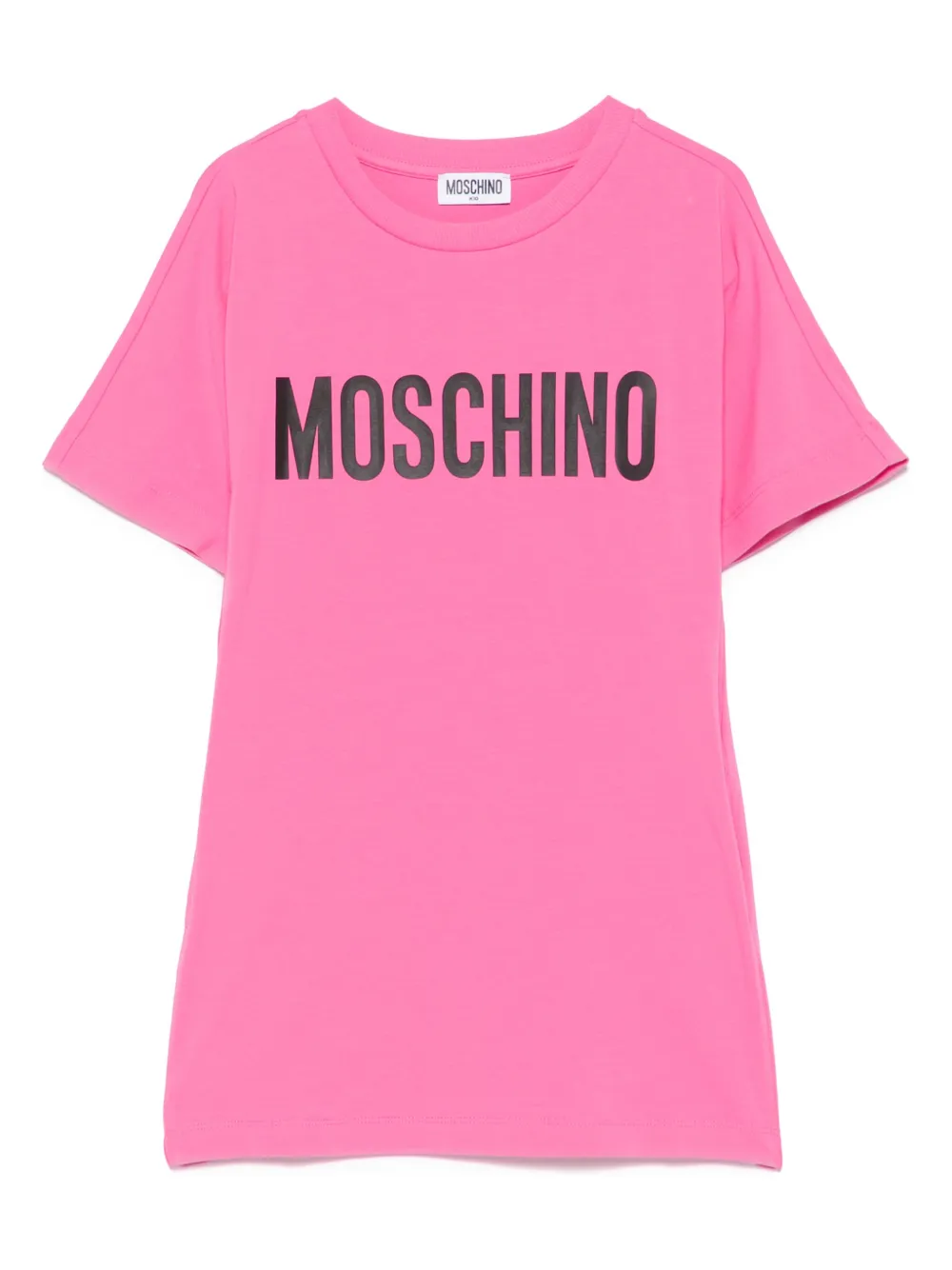 Moschino Kids Jurk met logoprint Roze