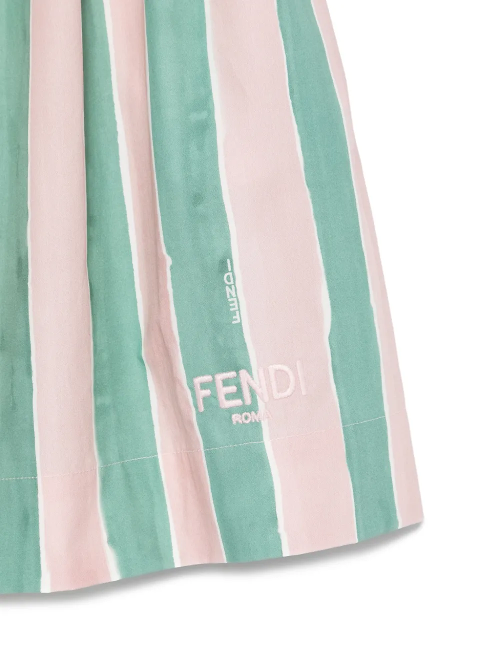 Fendi Kids Gestreepte rok Roze