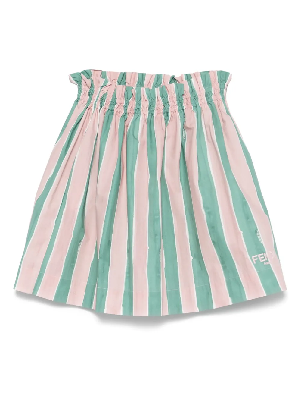 Fendi Kids Gestreepte rok Roze
