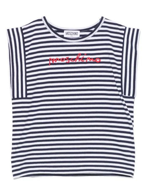 Moschino Kids camiseta a rayas