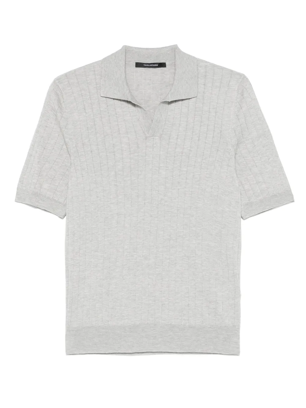 Tagliatore Poloshirt van gerecycled polyester Grijs